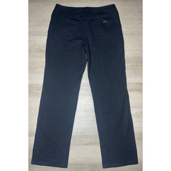 St. John Sport Women's Black Cotton Blend Pants Jeans Stretch Size 14 USA - Picture 6 of 7